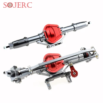 

SOJERC 1:10 Rock Crawler Axle, Aluminum Alloy Front and Rear Axle for Axial SCX10 RC Crawler Car