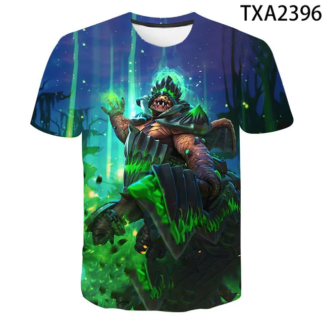 2020 Men Women Children Dota 2 T Shirt Moba Game 3D Printed Tee Summer Short Sleeved Tops Cool Boy Girl Kids Streetwear T-shirt