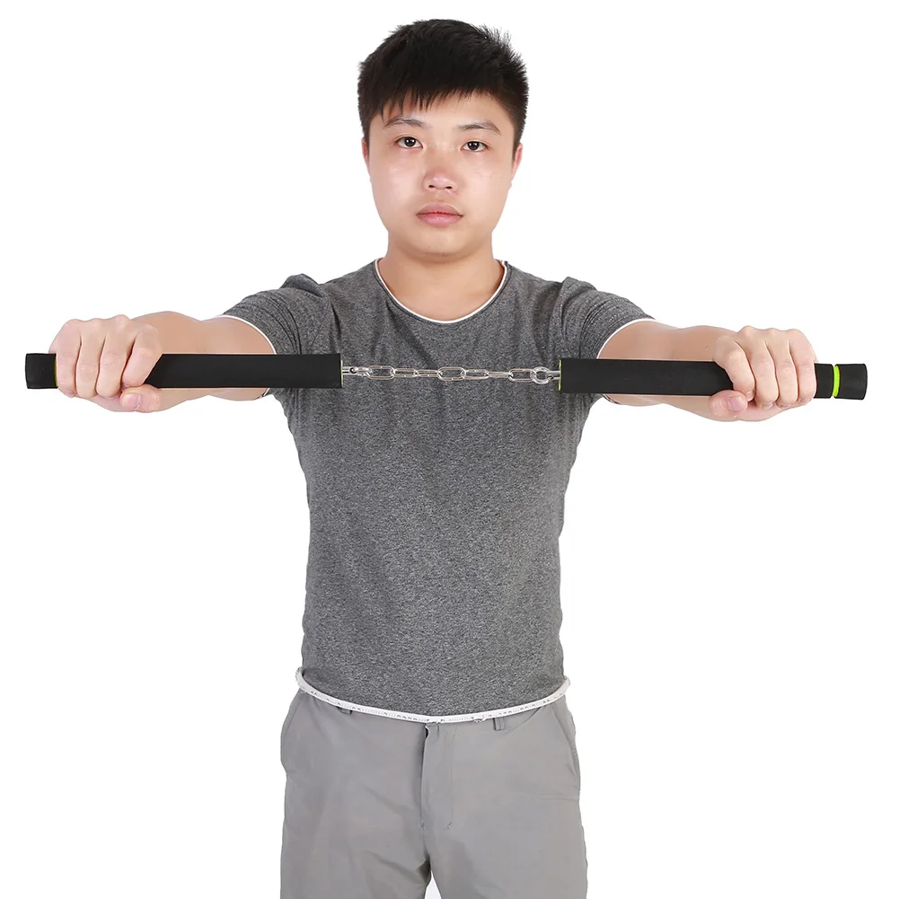 Детские кунг-фу обучение Nunchakus боевое искусство безопасности пены Nunchakus губка двойной Truncheon с цепочкой из нержавеющей стали