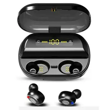 

TWS Bluetooth 5.0 Earphones Super Long Standby Fingerprint Touch Noise Reduction Headset