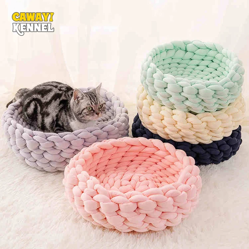 

CAWAYI KENNEL Soft Pet House Dog Bed for Dogs Cats Small Animals Products Cama Perro Hondenmand Panier Chien Legowisko Dla Psa