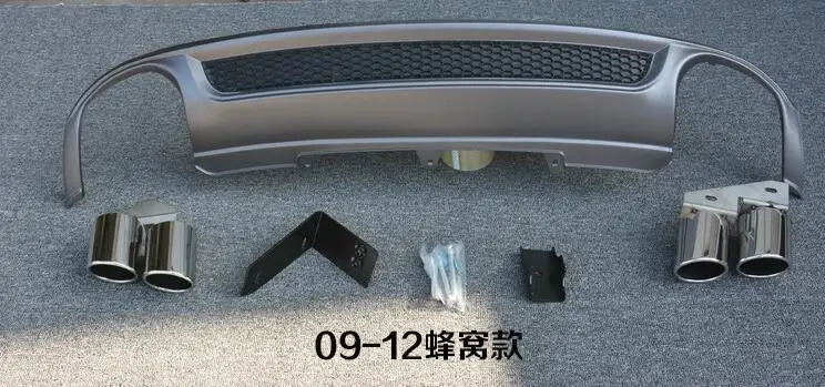 Для Audi A4 S4 Body kit спойлер 2009- для Audi A4 RS4 ABS задний спойлер передний бампер диффузор защитные бамперы - Цвет: Многоцветный