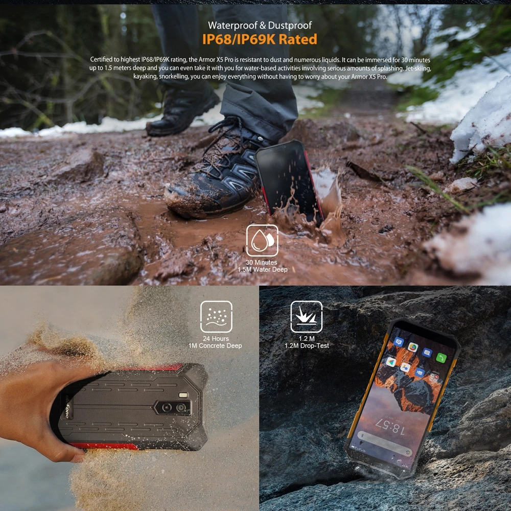 Ulefone Armor X5 Pro Rugged Waterproof Smartphone