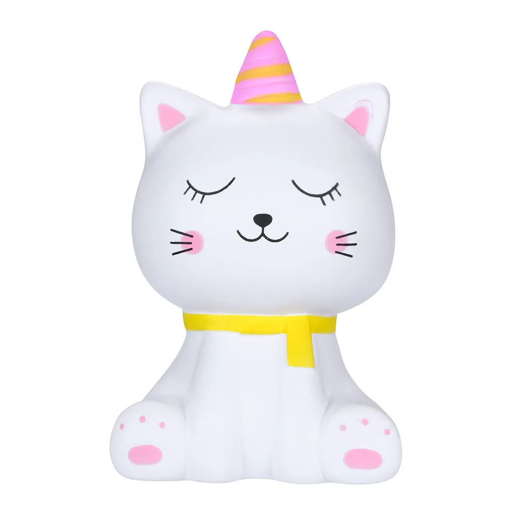 Сжимаемые мягкие антистрессовые игрушки для кошек Kawaii Мультяшные милые декомпрессионные сжимающие игрушки медленно растущий крем Ароматические игрушки для снятия стресса