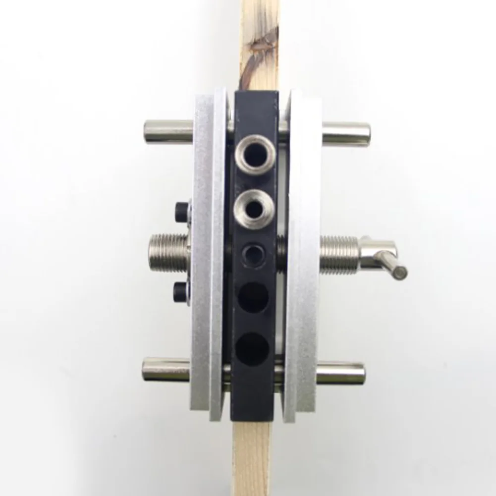 Aluminium Alloy Woodworking Drill Bushings Tools Guide Jig Set Puncher Pocket Hole Locator Durable Accessories Self Centering