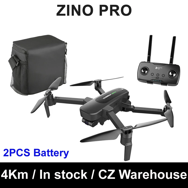 Квадрокоптер Hubsan ZINO PRO Радиоуправляемый бесщеточный GPS 5G Wi-Fi 4 км камера к 3-осевой |