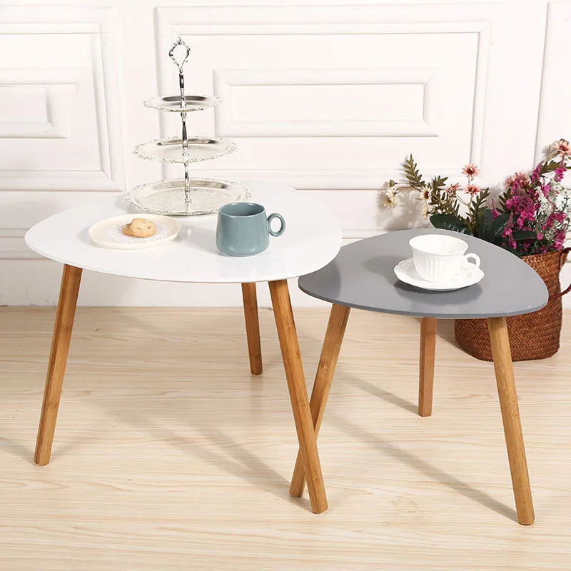 

Triangular Side Table Simple Household Living Room Coffee Table Small Coffee Table Indoor Balcony Small Apartment Side Table Sim