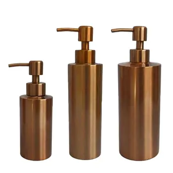 

Stainless Steel Soap Pump Bottle Dispenser Bathroom Shower Gel Lotion Case