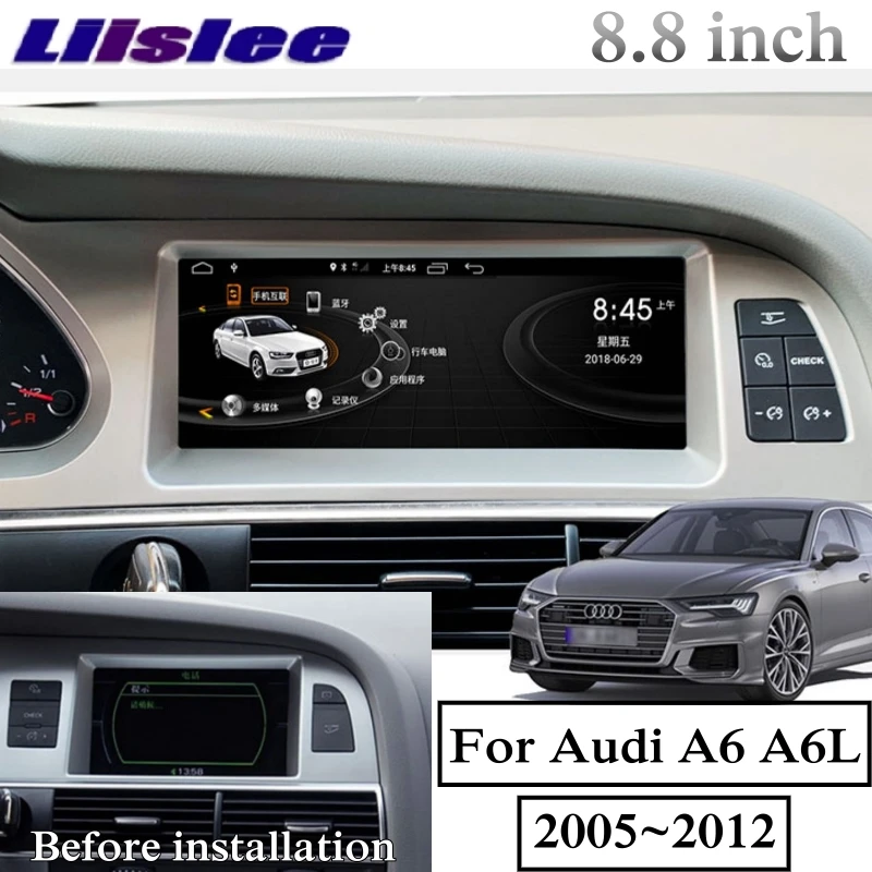 Для Audi A6 A6L 2005 2006 2007 2008 2009 2010 2011 2012 MMI NAVI Автомобильный мультимедийный плеер с Беспроводной CarPlay gps аудио радио навигации