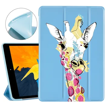 

For iPad Pro 11 2020 Funda Cute Giraffe iPad Cases Soft Silicone Back Coque Protective Cover iPad 7th Generation Case Mini 1 2 3