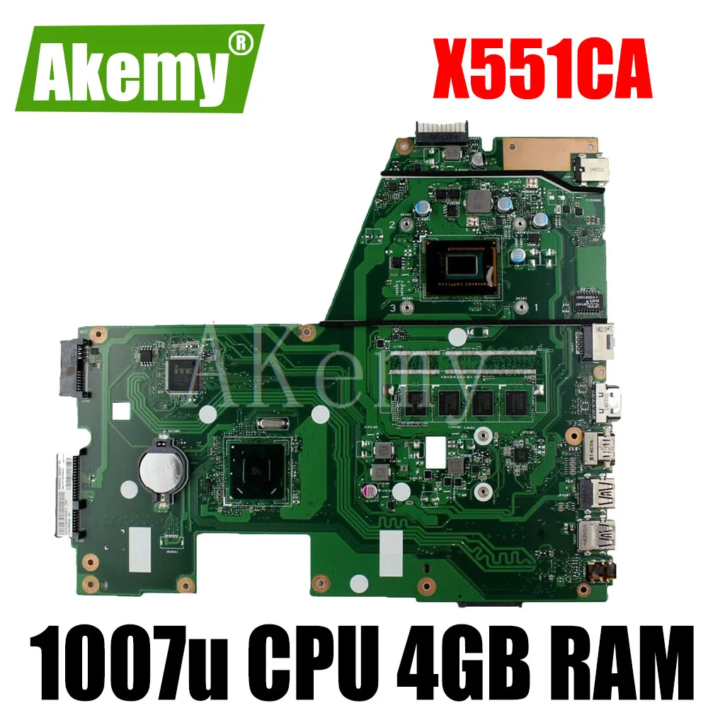 X551CA Motherboard 1007u CPU 4GB REV 2.2 For Asus X551CAP X551CA X551C Laptop motherboard X551CA Mainboard X551CA Motherboard