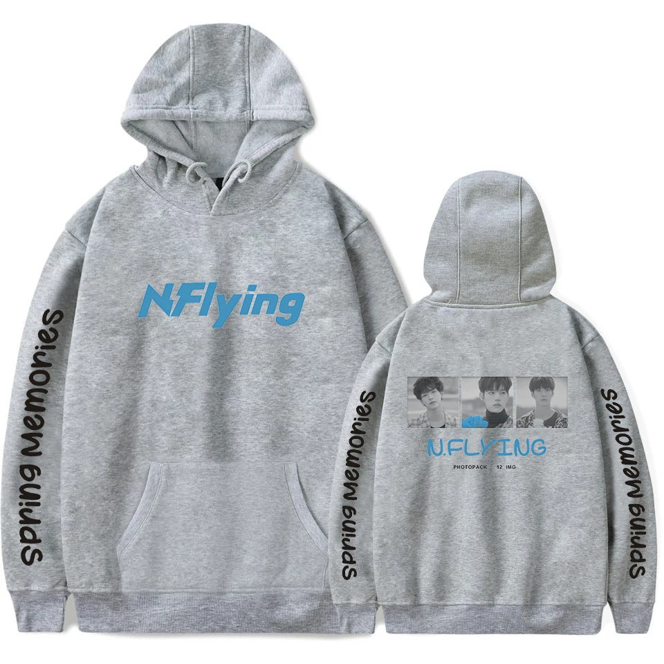 N. Flying толстовки Толстовка Femme осень зима Harajuku уличная одежда худи в стиле хип-хоп для женщин и мужчин с длинным рукавом флис Kpop толстовки