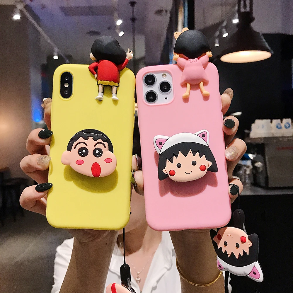 Doraemon Миньоны ремешок чехол для телефона для iPhone 11 11PRO 11PRO MAX 6 6s 7 8PLUS X XS XR XSMAX