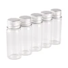 wholesale 100 pieces 4ml 16*40mm Glass Bottles with Aluminum Caps Mini Glass Bottles Tiny Jars Vials 5