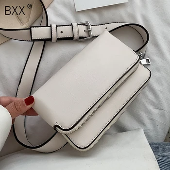 

[BXX] Small PU Leather Fanny Packs For Women 2020 Spring Belt Bag Waist Packs Female Fashion Phone Purses Chest Bags HM241