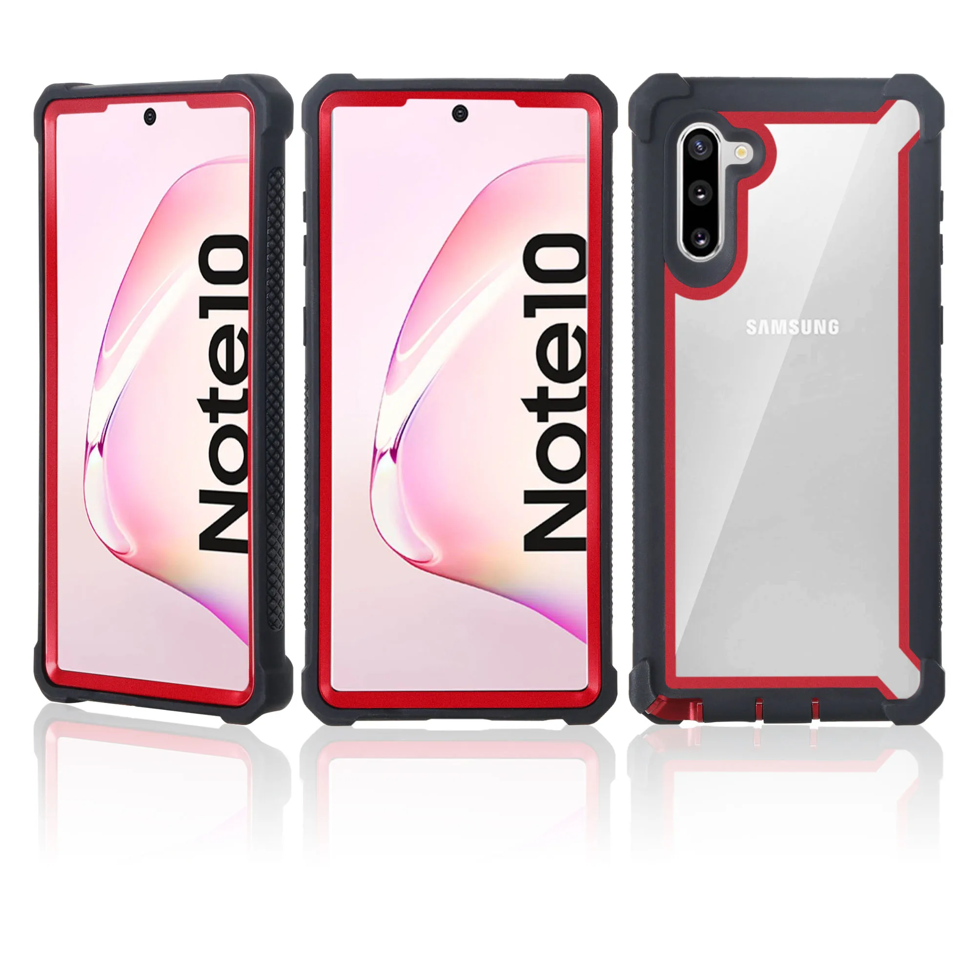 Shockproof Transparent Hybrid Case - Soft TPU+PC, Sturdy Clear Cover