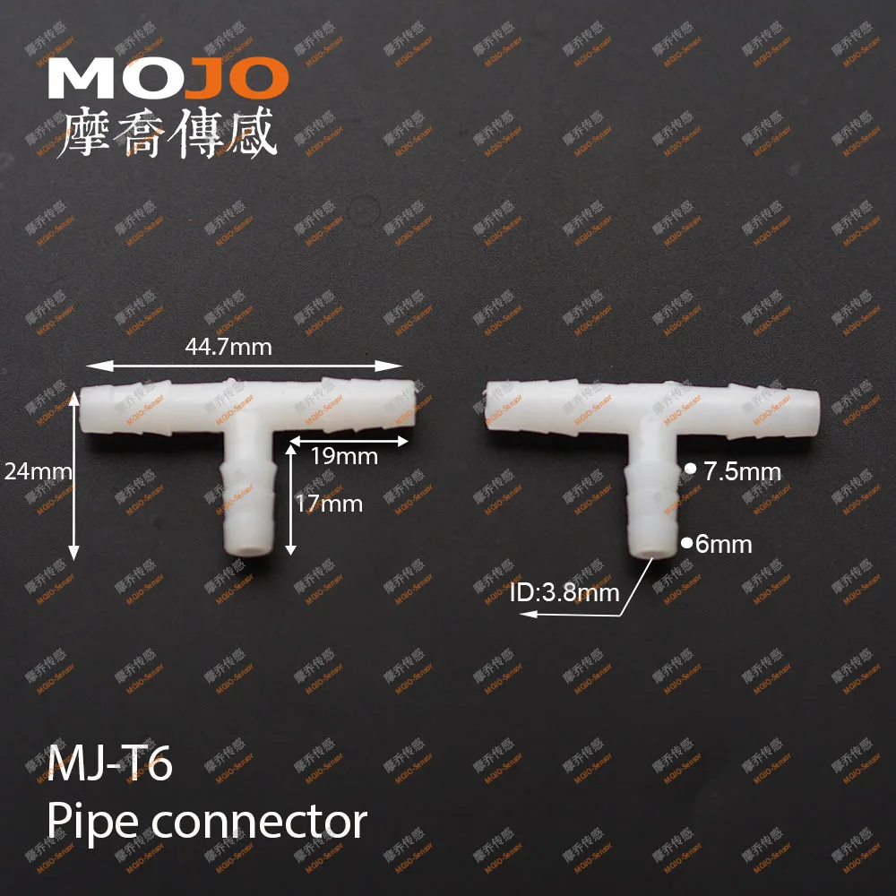 

2020 MJ-T6(1000pcs/Lots) G1/4" Tee pipe connectors 6mm three way hose joint PP pipe fitting