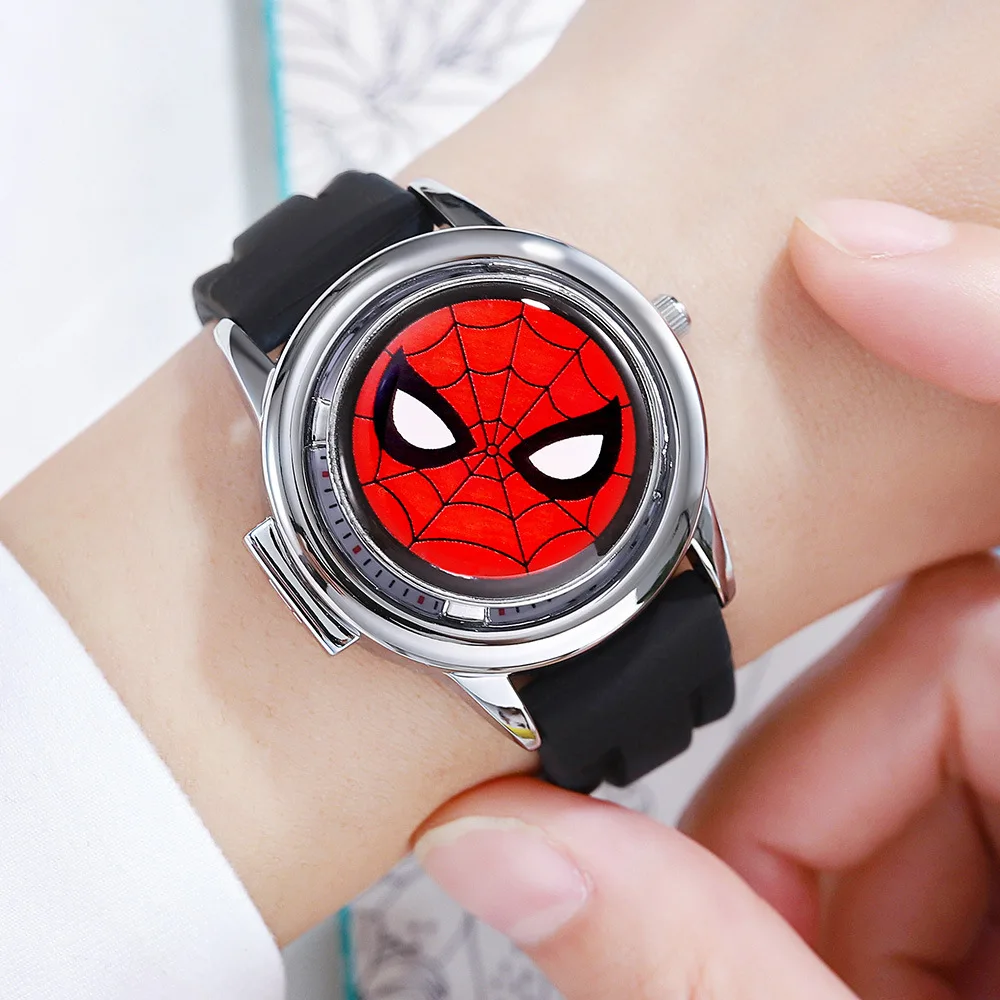 

Marvel Children Quartz Wristwatches Clamshell Shield Dia Child Watch America Captain Watches Spider-man Kid Wrist Watch Iron Man