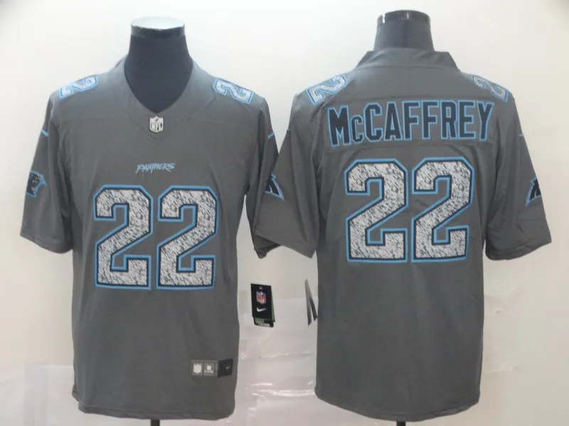 MEN Men New high quality Carolina Christian McCaffrey Panthers jersey Olive/Gold - Цвет: MEN
