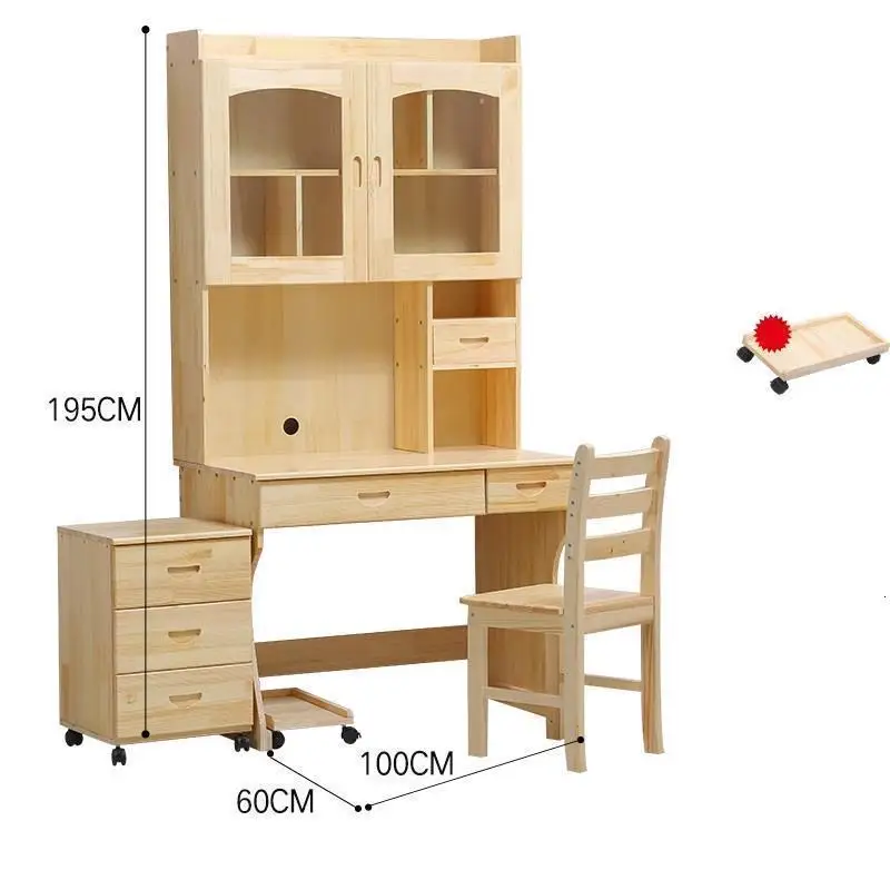Офис Escritorio Mueble стенд Tafel Para ноутбук кровать стол потертый шик деревянный компьютер Меса ноутбук стол с книжной полкой