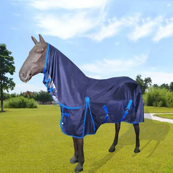 

Sunscreen Anti-mosquito Mesh Detachable Full Neck All In One Horse Fly Rug