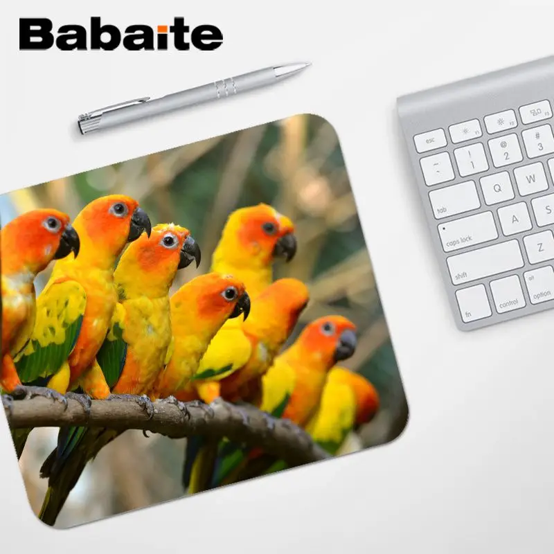 Babaite, высокое качество, животные, попугай, сделай сам, дизайн, игровой с узором, коврик для мыши,,, игровой коврик для мыши, игровой коврик для мыши - Цвет: No Lock Edge18x22cm