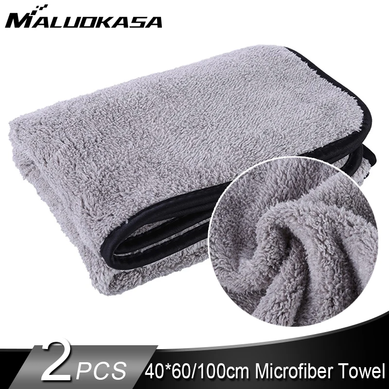 

40*60/100CM Microfiber Towel Car Wash Cloth Auto Cleaning Door Window Care Thick Strong Water Absorption For Car Home Automobile