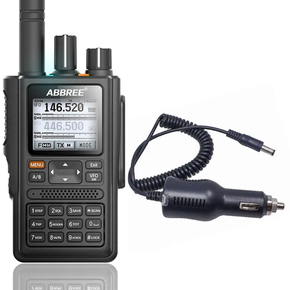 ABBREE AR F8 GPS Обнаружение местоположения всех диапазонов (136 520 МГц) частоты/CTCSS Walkie