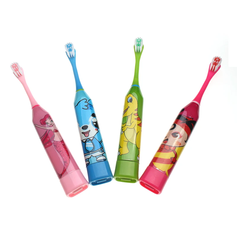 

High Quality Children Cartoon Pattern Electric Toothbrush Kids Home Cute Soft Electric Toothbrush 2pcs Replace Head Dropship