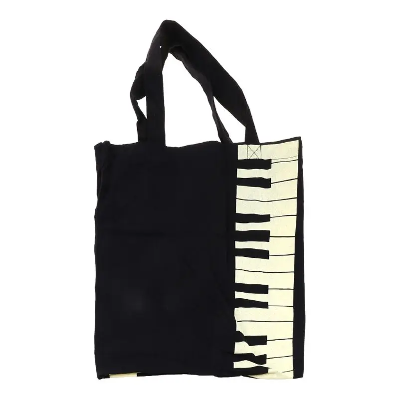Music Handbag Piano Keys Tote Bag Shopping Bag