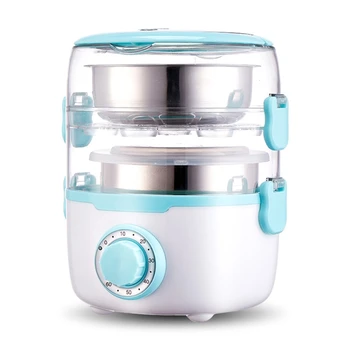 

Multifunctional Electric Lunch Box Double Layer Rice Cooker Portable Food Heater 667A