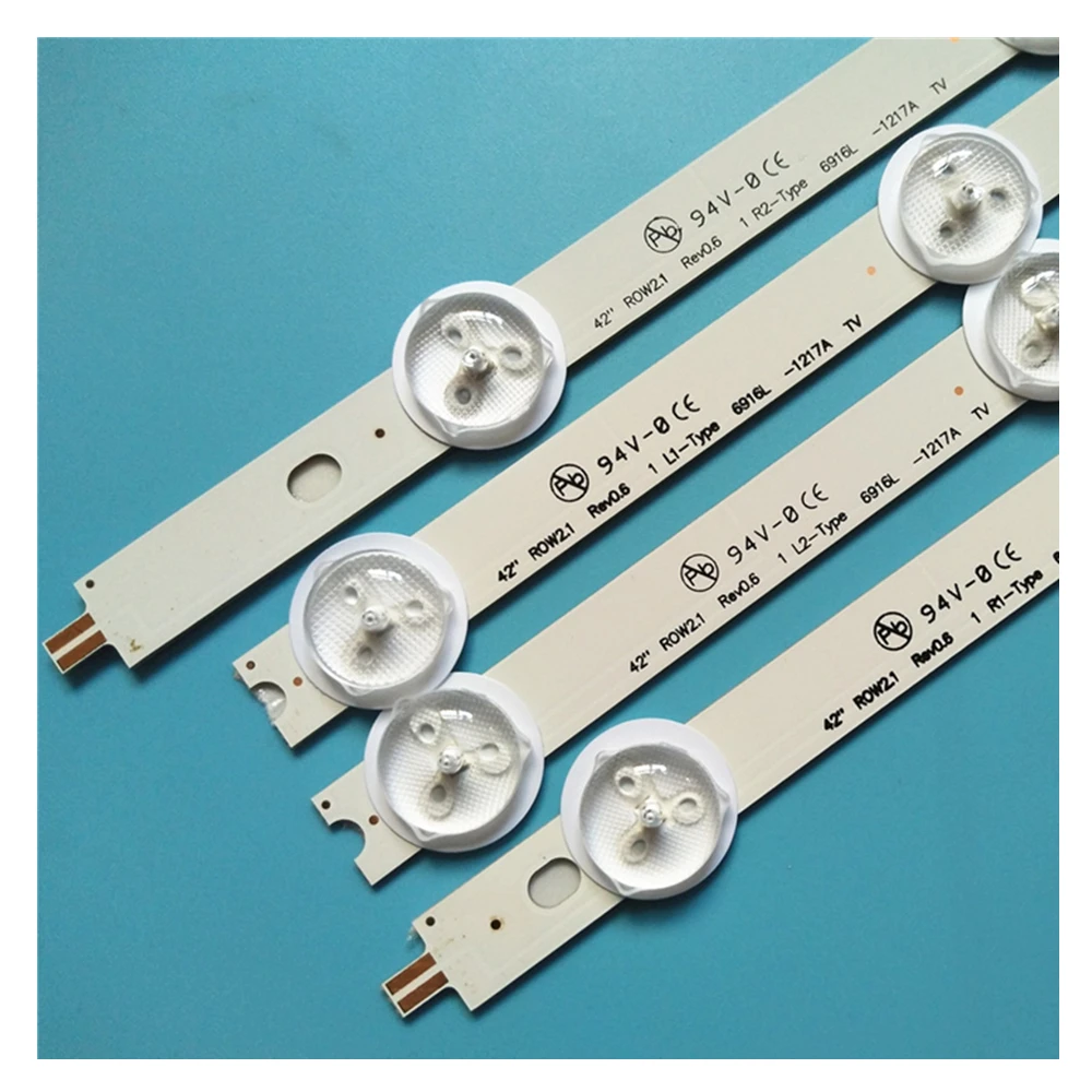 Kit de Tiras de Led para tv l g 42la6130 zb 42la613v za 42la615v za 42la615v zb 42la615v ze 42 Row2.1 Rev 100 l2 0.0 Novo - Imagem 3