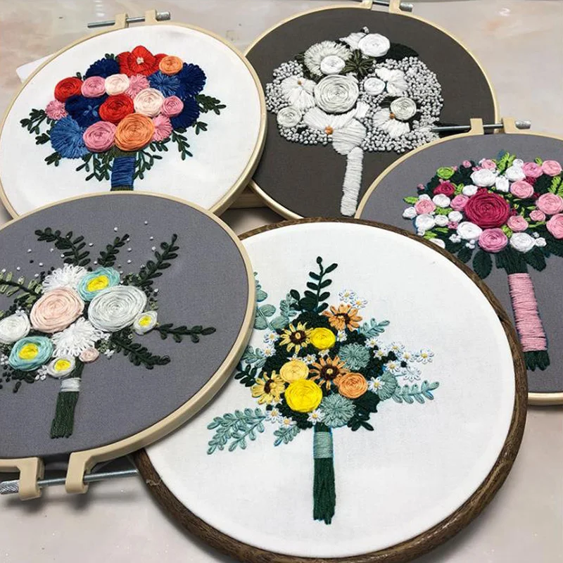 DIY свадебный букет узор вышивка наборы вышивки крестиком наборы для рукоделия для начинающих вышивка домашний декор