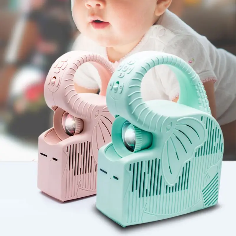  Rechargeable Kids Mini Projector Elephant Projector Early Childhood Educational Toy Machine Home Me