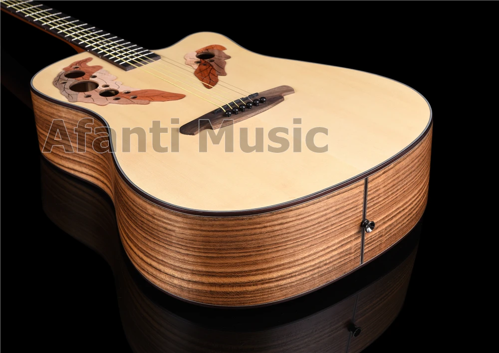 Afanti музыка 41 дюймов Ель и грецкий орех Акустическая гитара(AMA-2301