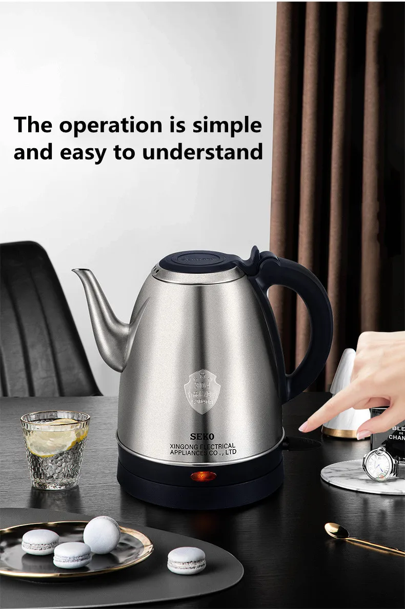 0.6L Mini kettle 304 stainless steel automatic power off small student  dormitory low power electric kettle portable 600W