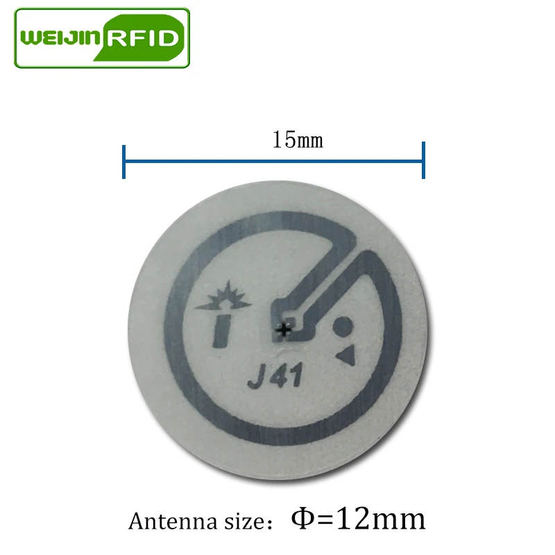 UHF RFID наклейка Impinj J41 влажная инкрустация 915 МГц 900 868 МГц 860-960 МГц EPCC1G2 6C смарт-клейкая Пассивная RFID этикетка