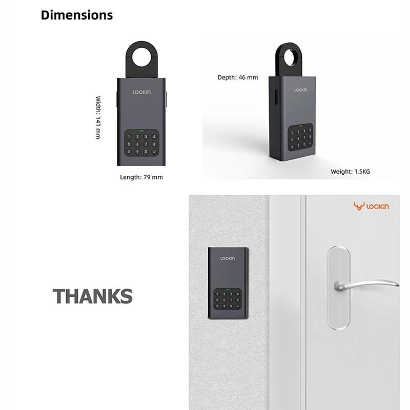 LOCKIN スマートロックボックス L1 LOCKIN-Smart Lock Box L1 計2個