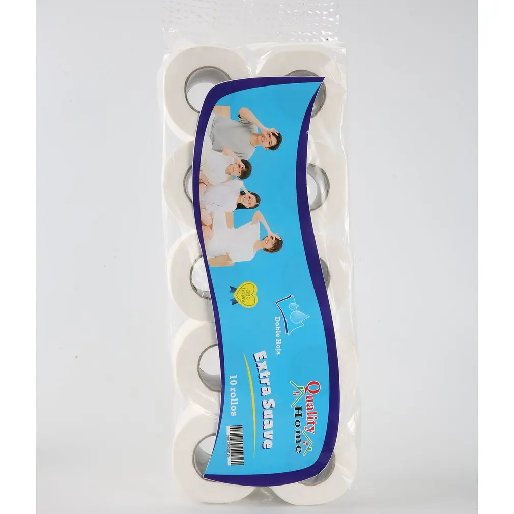 

Home Bath Toilet Roll Paper Restaurant Hotel Roll Paper Household Toilet Paper Primary Wood Pulp Tissue Roll Paper 6/10/12 Rolls