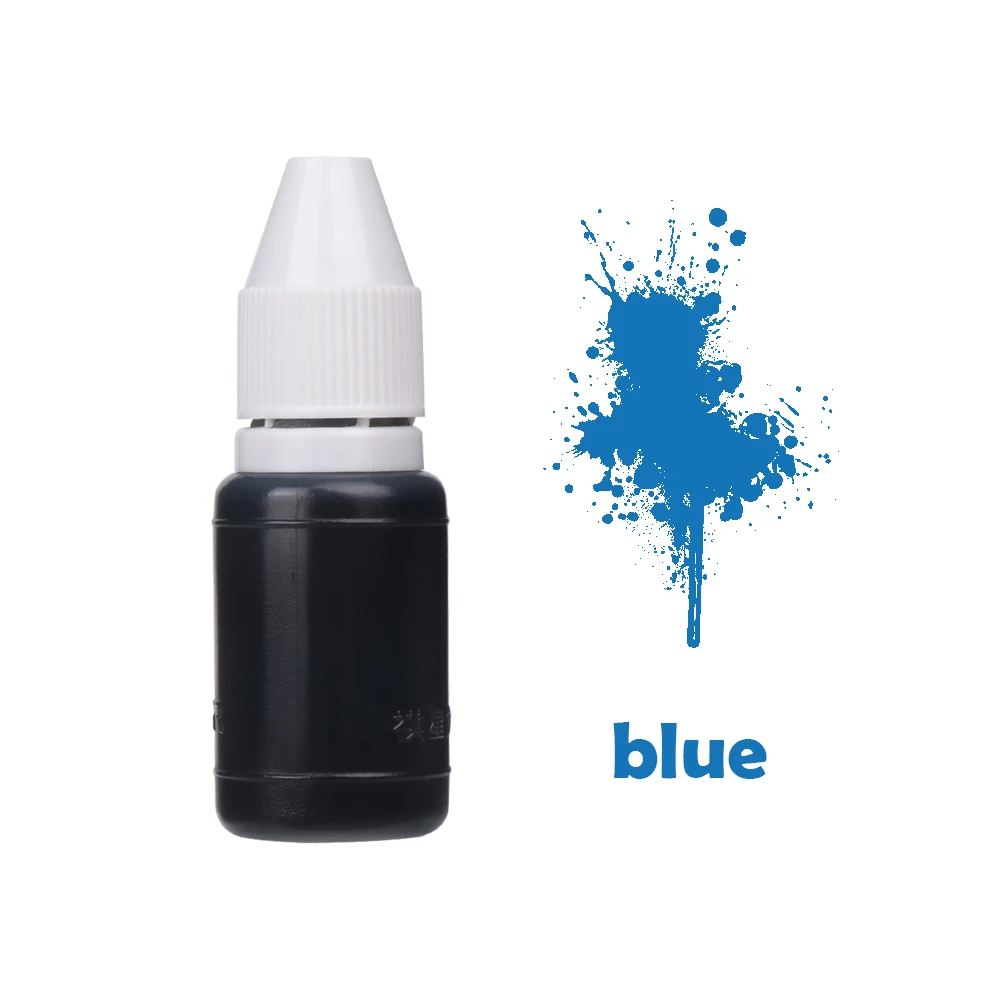 1Pcs DIY Fast Drying Inkpad Flash Refill Stamping Ink Inking Photosensitive Custom Clear Stamp Oil for Office School Make Seal 