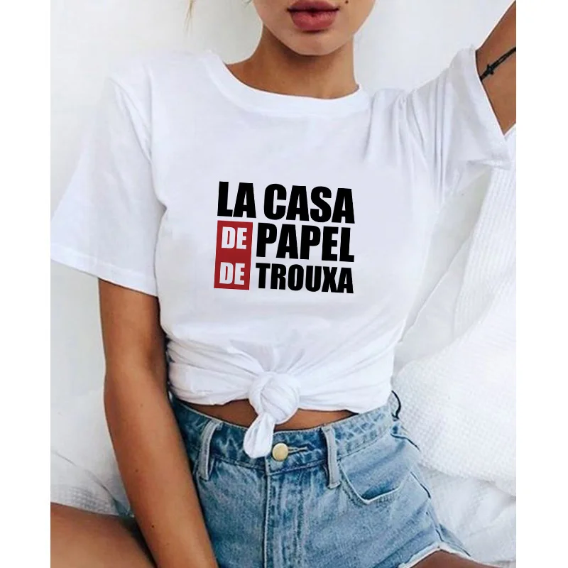 Женская футболка с надписью Keep Calm And O Bella Hello женская в стиле Харадзюку Готическая