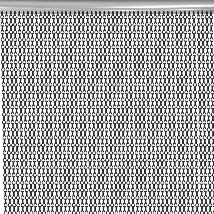 Aluminium Metal Chain Door Curtain Strip Fly Pest Control Blind Screen 90*214cm 