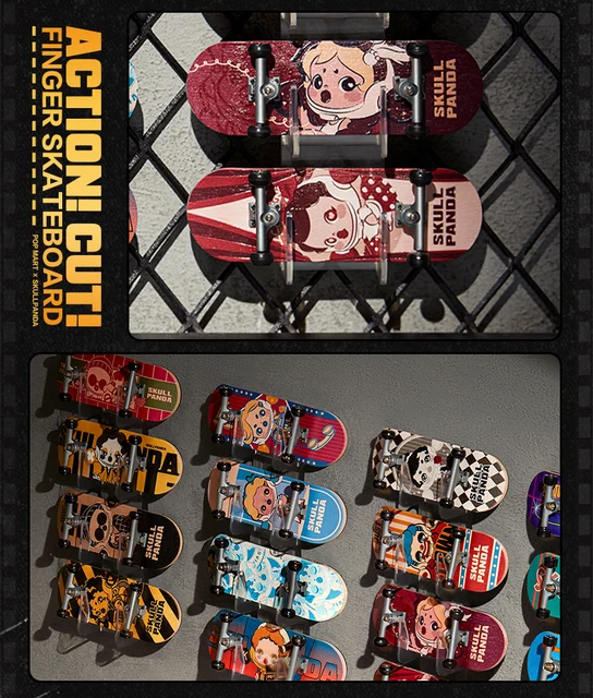 SKULLPANDA finger skateboardポップマートスカルパンダ