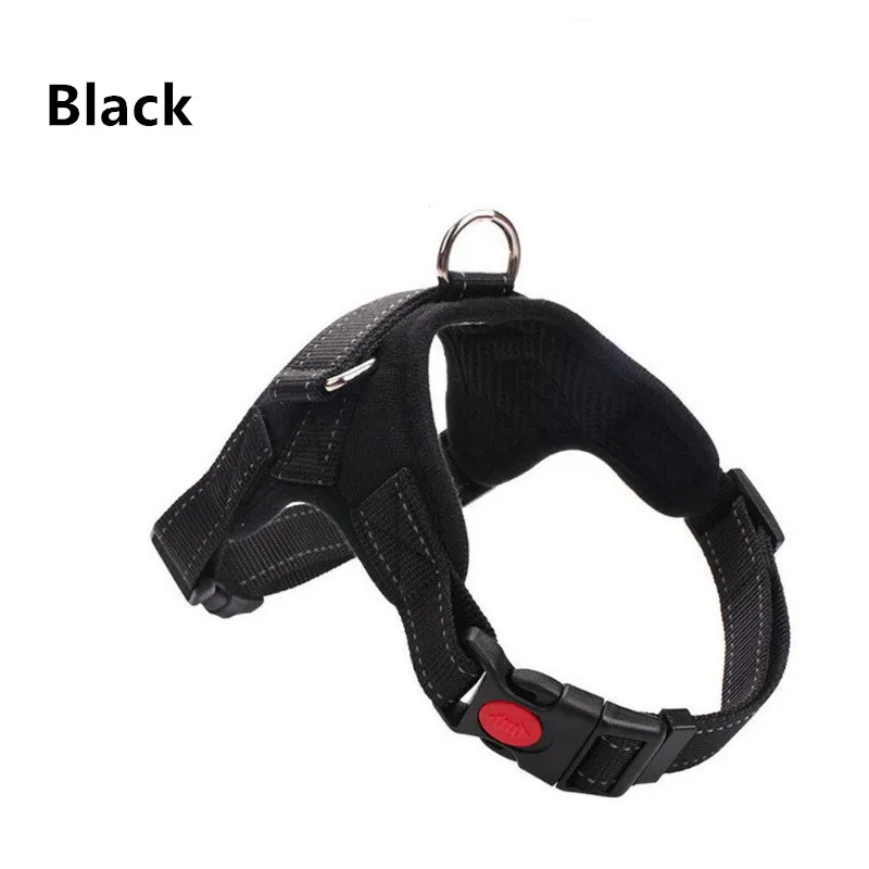 Pet Dog Harness Leash With Adjustable Straps Chest Back Reflective Breathable Mesh Chest Strap Pet Dog Supplies