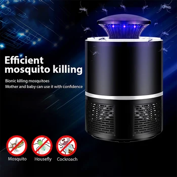 

Household Mosquito Killer Lamp Inhalation Mosquito Trap Lamp Electric Insect Flies Zapper LED Trap Lamp Strong Suction Fan USB