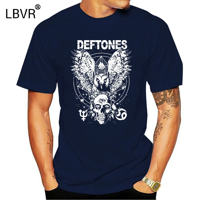 Deftones Diamond глаз совы и черепов ремешок инди-рок музыки Hd81 черная футболка классная