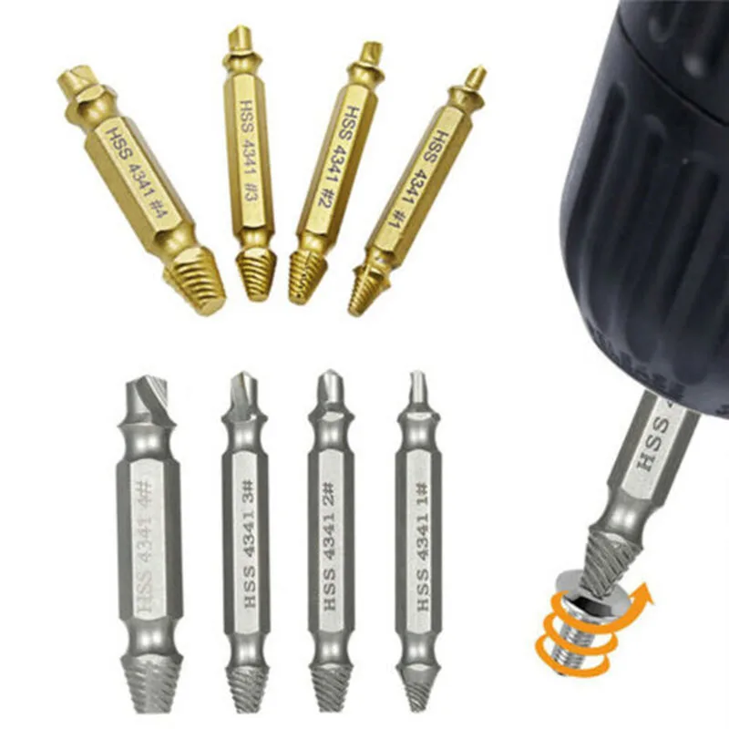 8 шт. Матовые винтовые экстракторы набор сломанной винтовой съёмник HSS4341