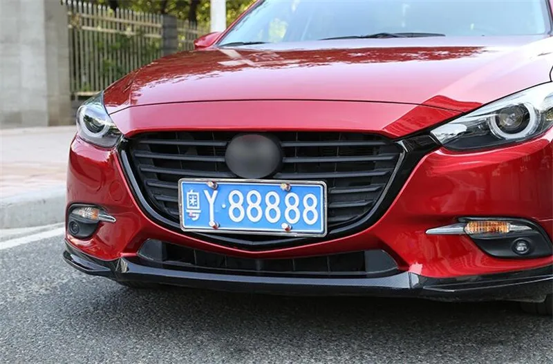 CEYUSOT для автомобиля решетка отделка полосы Mazda 3 передний бампер полный звезда Гонки Грили крышка отделка Мазда 3 Аксессуары гриль M3