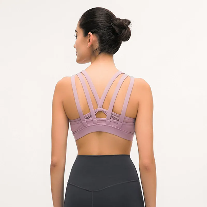 Smooth Sweat-wicking Free To Be Moved Sports Bra for Women Gym Four-way Stretch With a Cool Yoga Bras Push up Fitness Bra Top