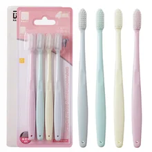 Производная зубная щетка в японском стиле с именем Excellence, 4 зубные щетки для взрослых, ручная Мягкая зубная щетка для ухода за волосами
